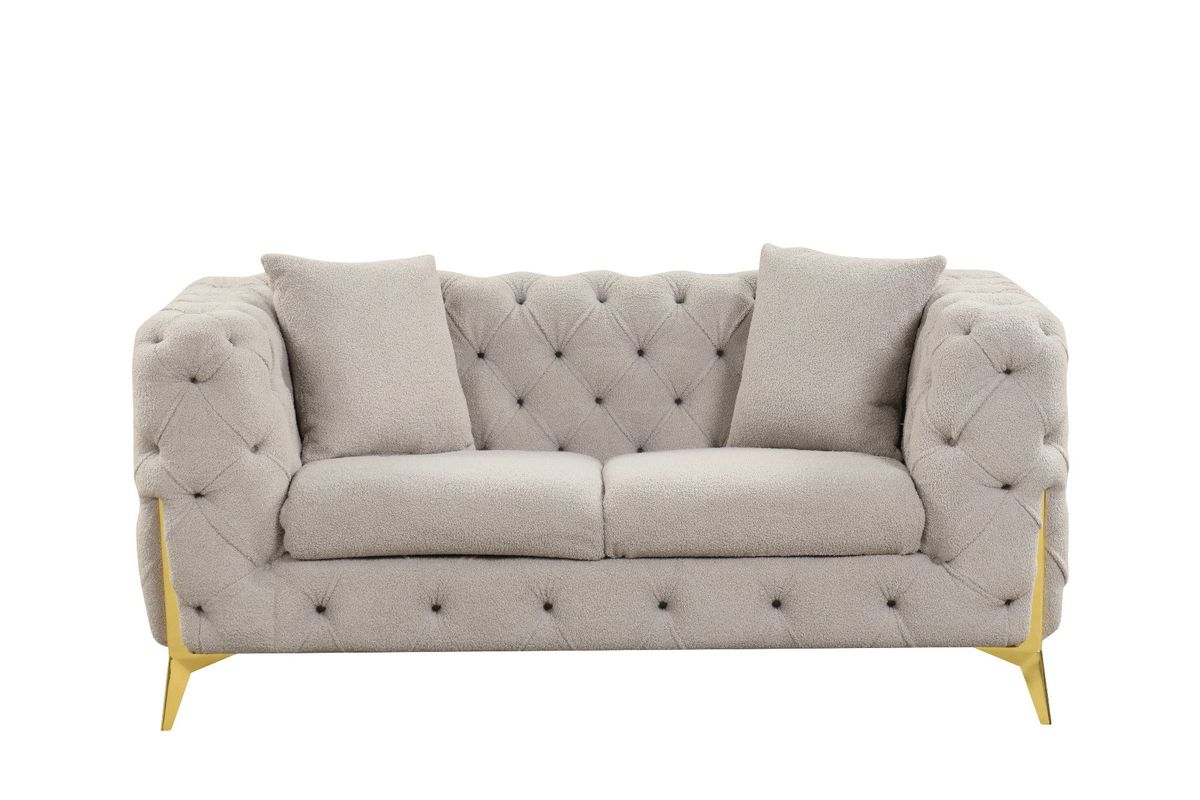 Galaxy Home Contempo Loveseat in Grey image