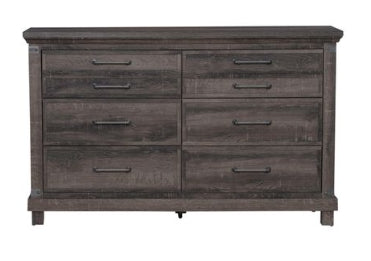 Liberty Furniture Lakeside Haven 6 Drawer Dresser in Brownstone