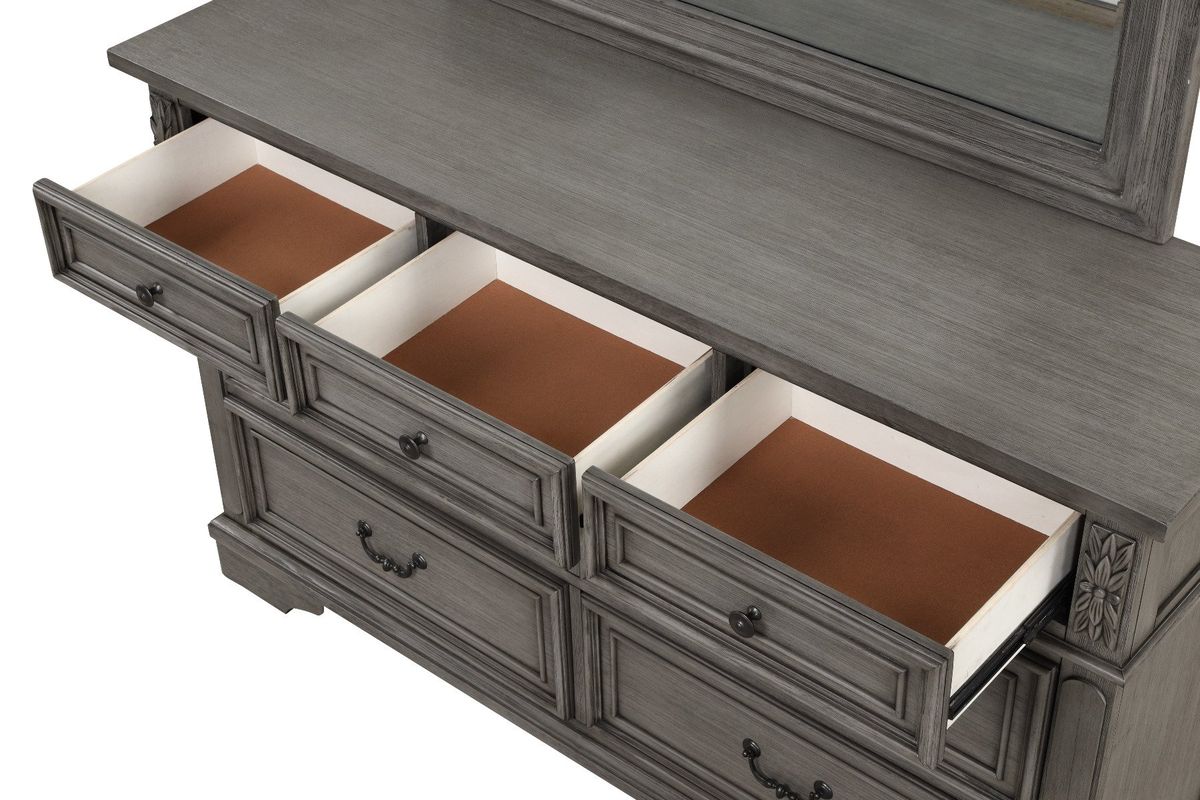 Galaxy Home Grace Dresser in Gray