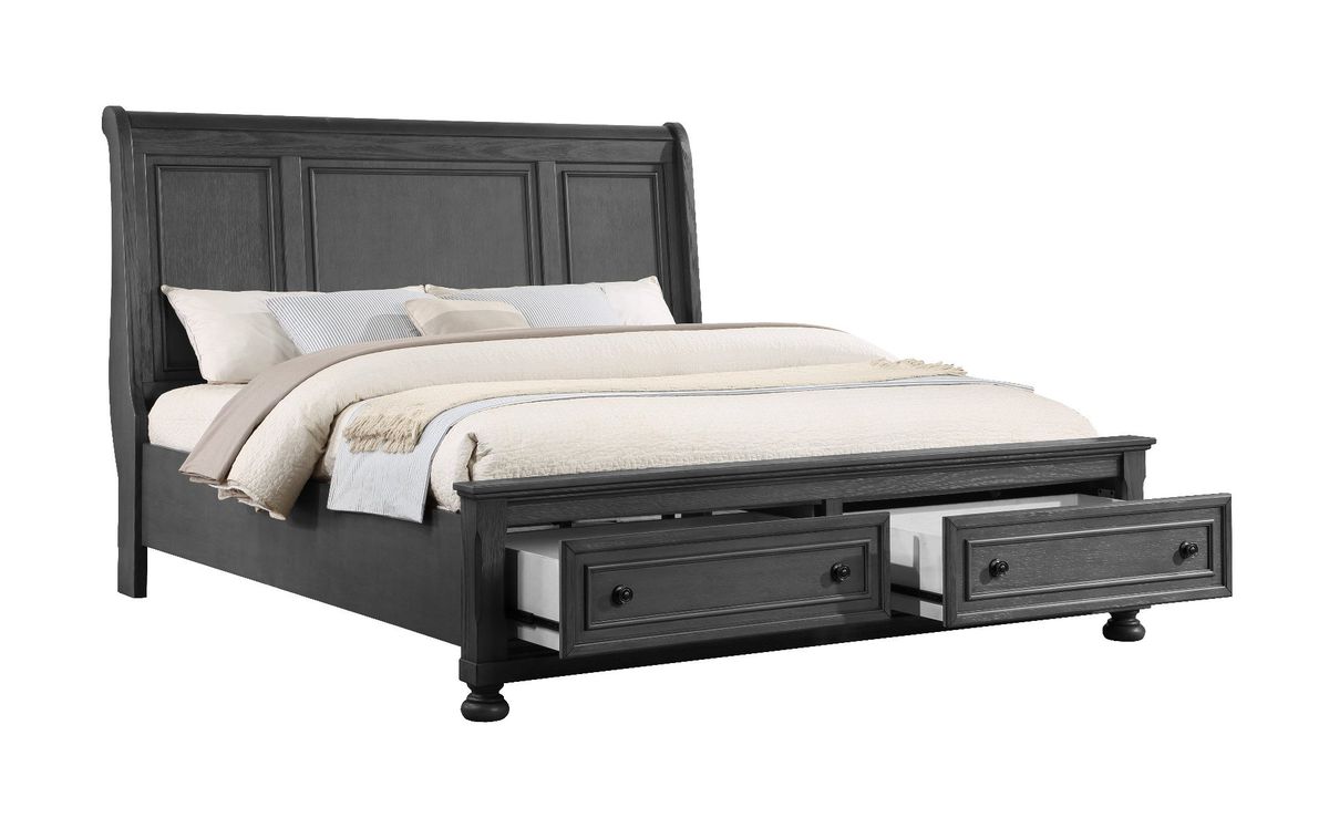 Galaxy Home Jackson Queen Bed in Gray