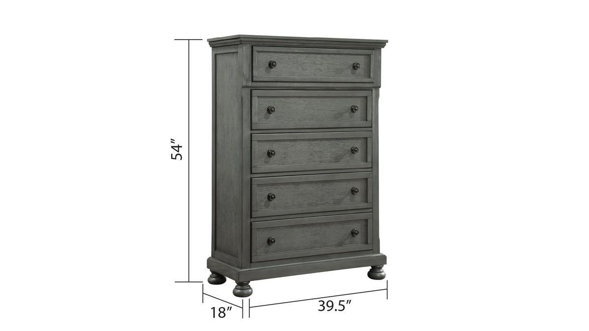 Galaxy Home Jackson Chest in Gray