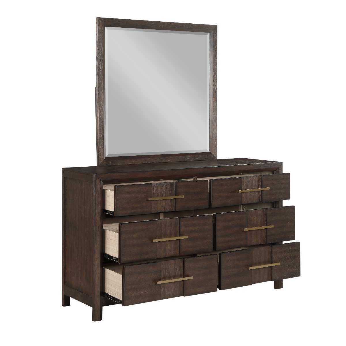 Galaxy Home Kenzo Dresser in Brown