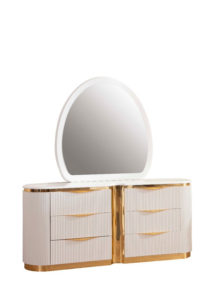 Galaxy Home Laura Mirror in White