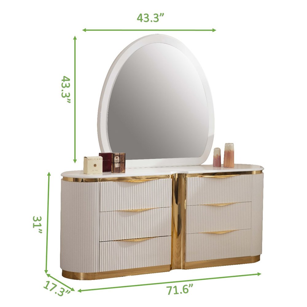 Galaxy Home Laura Dresser in White