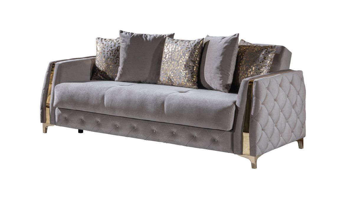 Galaxy Home Lust Sleeper Sofa in Taupe image