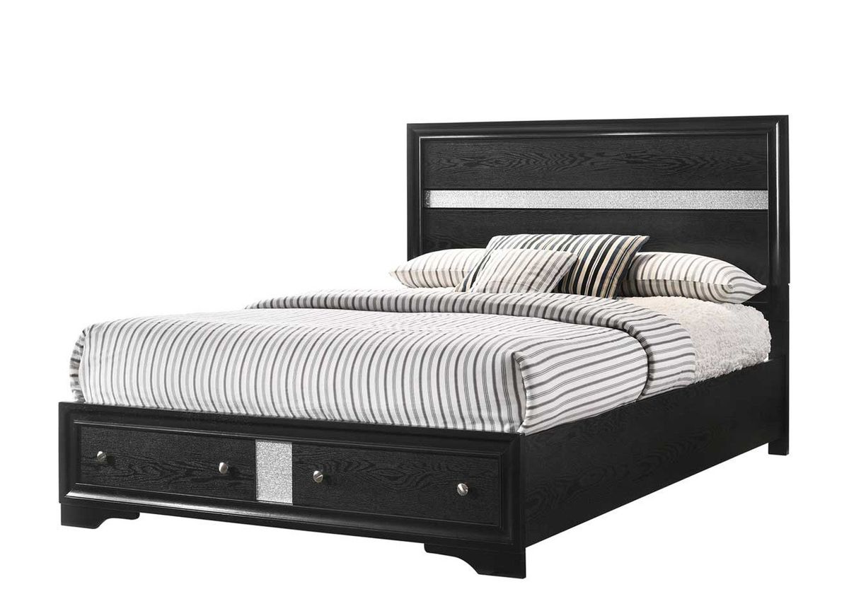 Galaxy Home Matrix Queen Bed in Black image