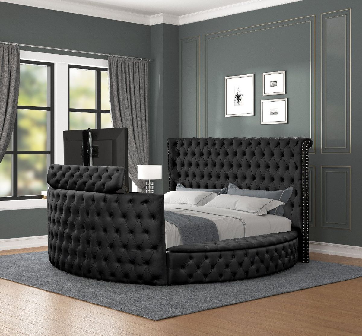 Galaxy Home Maya Queen Bed in Black