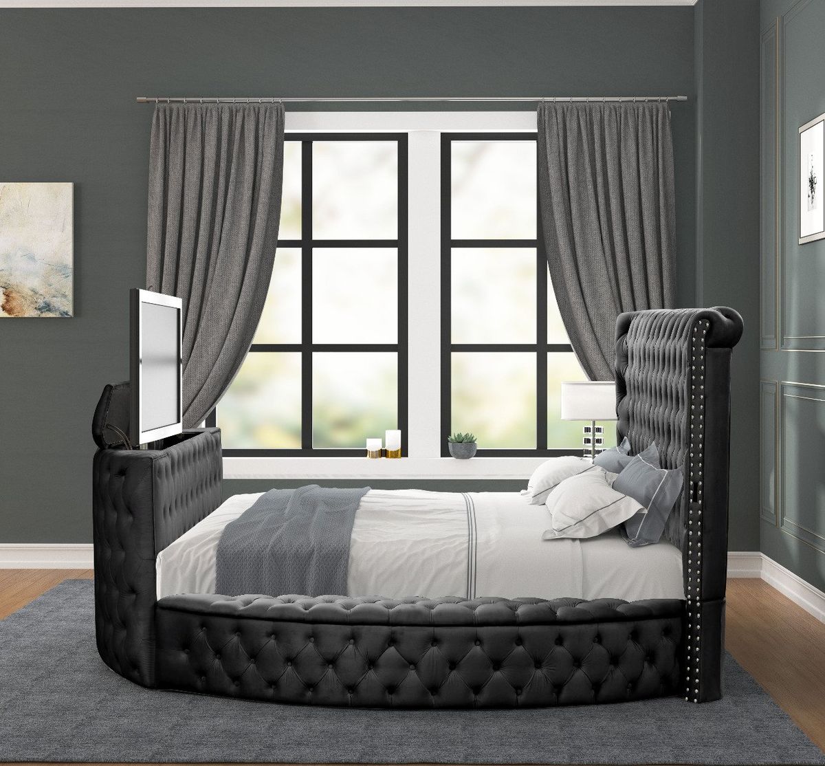 Galaxy Home Maya King Bed in Black