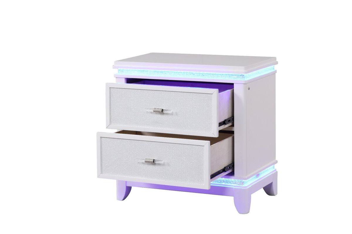 Galaxy Home Opium Nightstand White