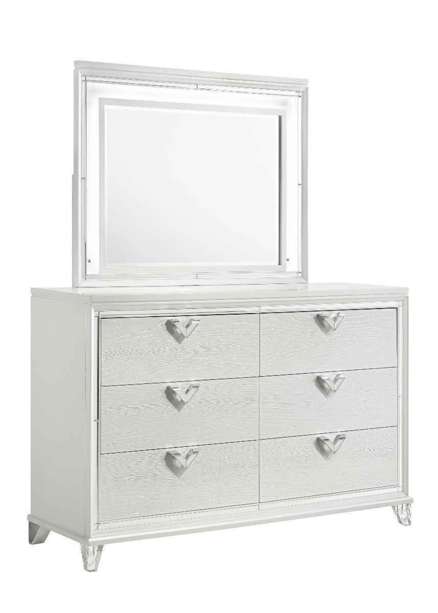 Galaxy Home Prism Dresser in White