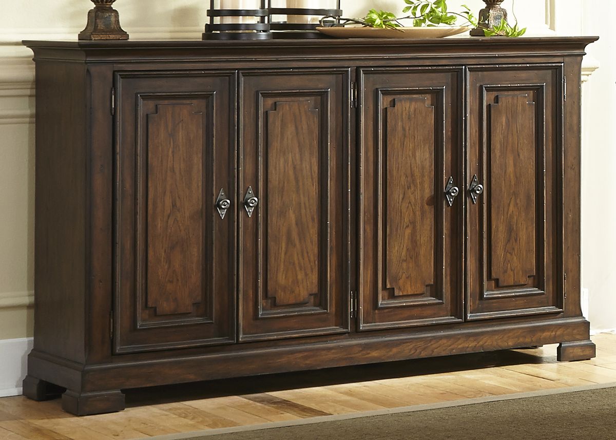 Liberty Furniture Armand Buffet in Antique Brownstone