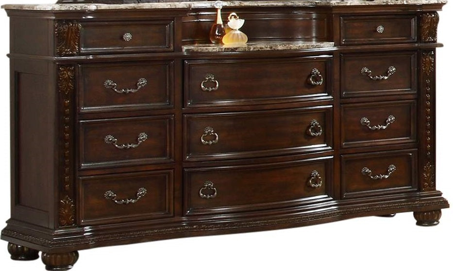 Galaxy Home Roma Dresser in Dark Walnut image