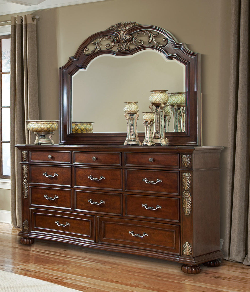 Cosmos Rosanna Mirror in Dark Cherry