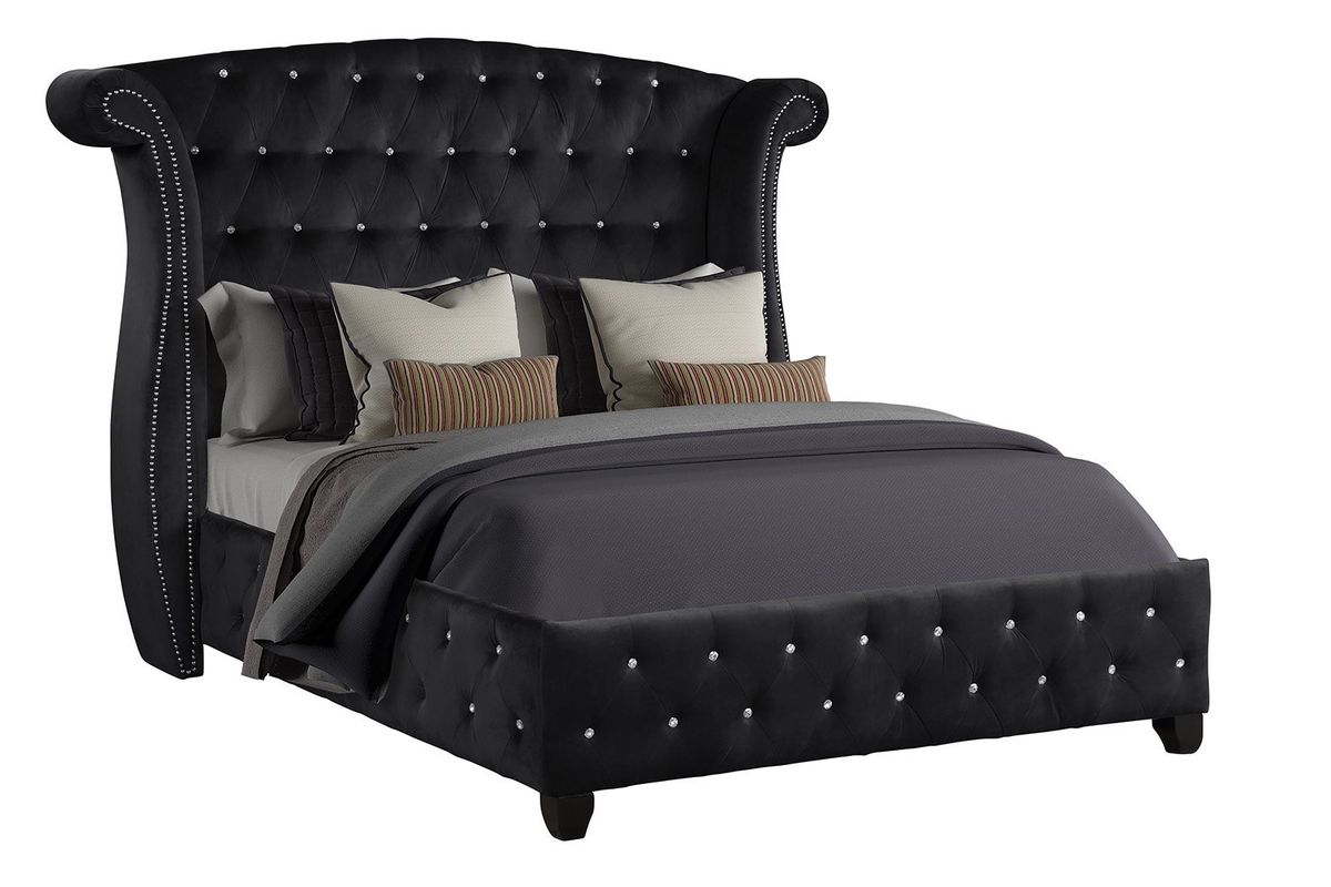 Galaxy Home Sophia King Bed in Black