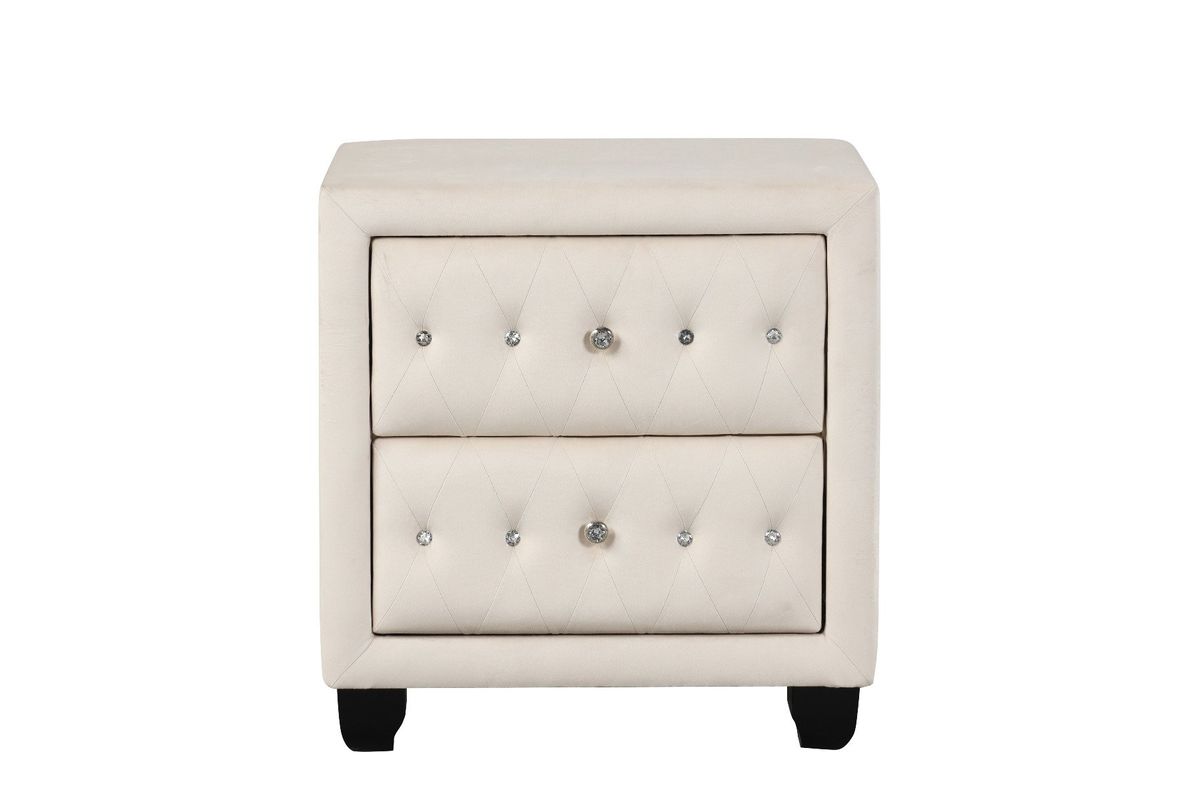 Galaxy Home Sophia Nightstand Cream