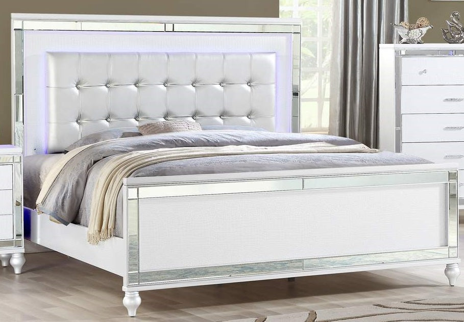 Galaxy Home Sterling King Bed in White image