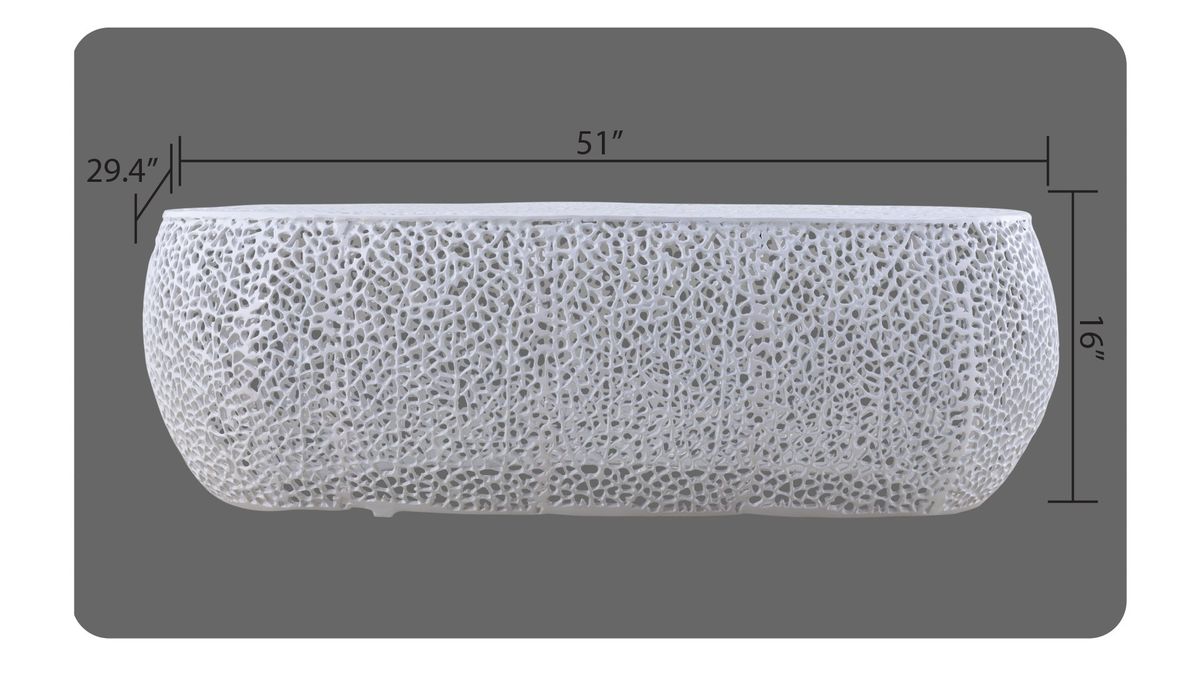 Galaxy Home CT3601-50 Coffee Table in White