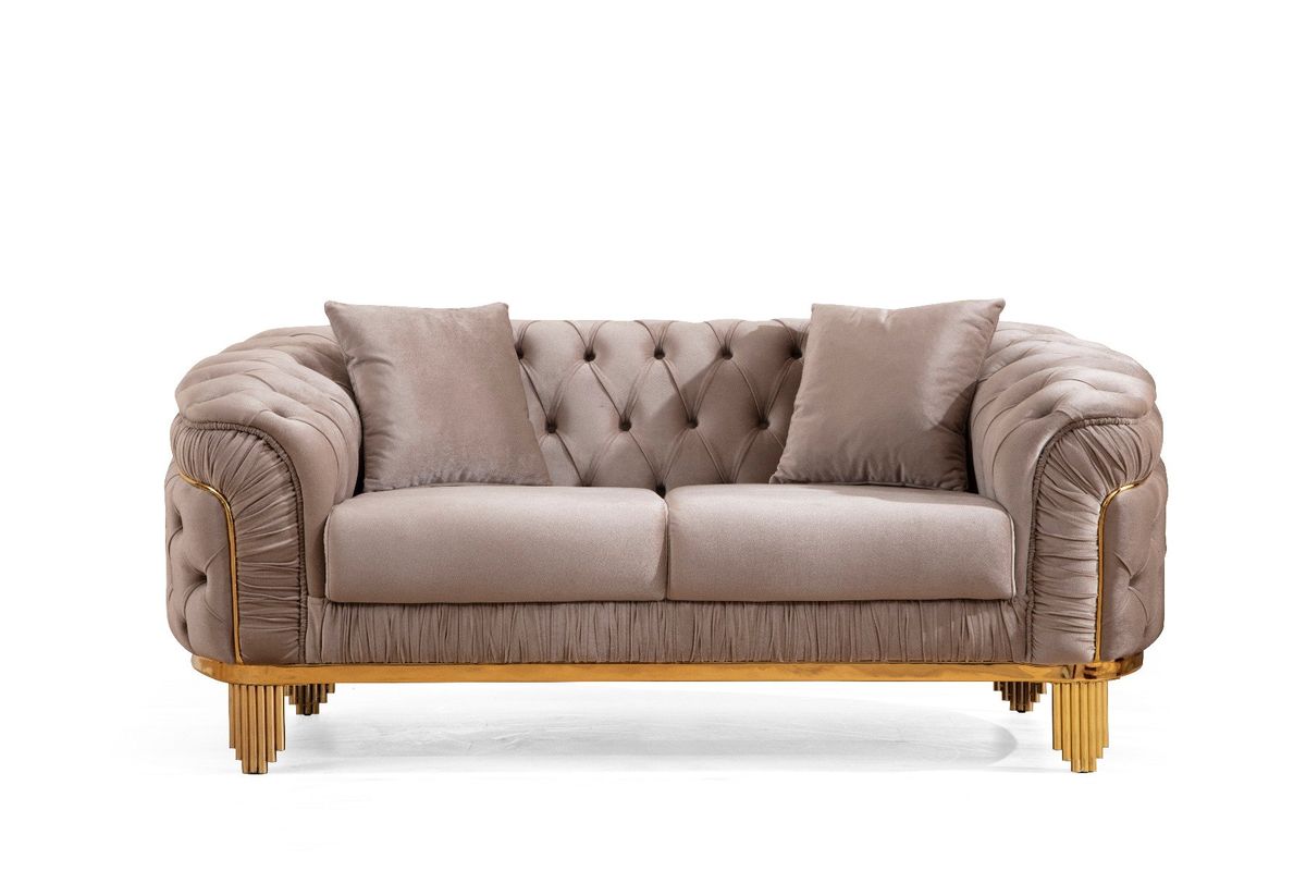 Galaxy Home Vanessa Loveseat in Taupe image