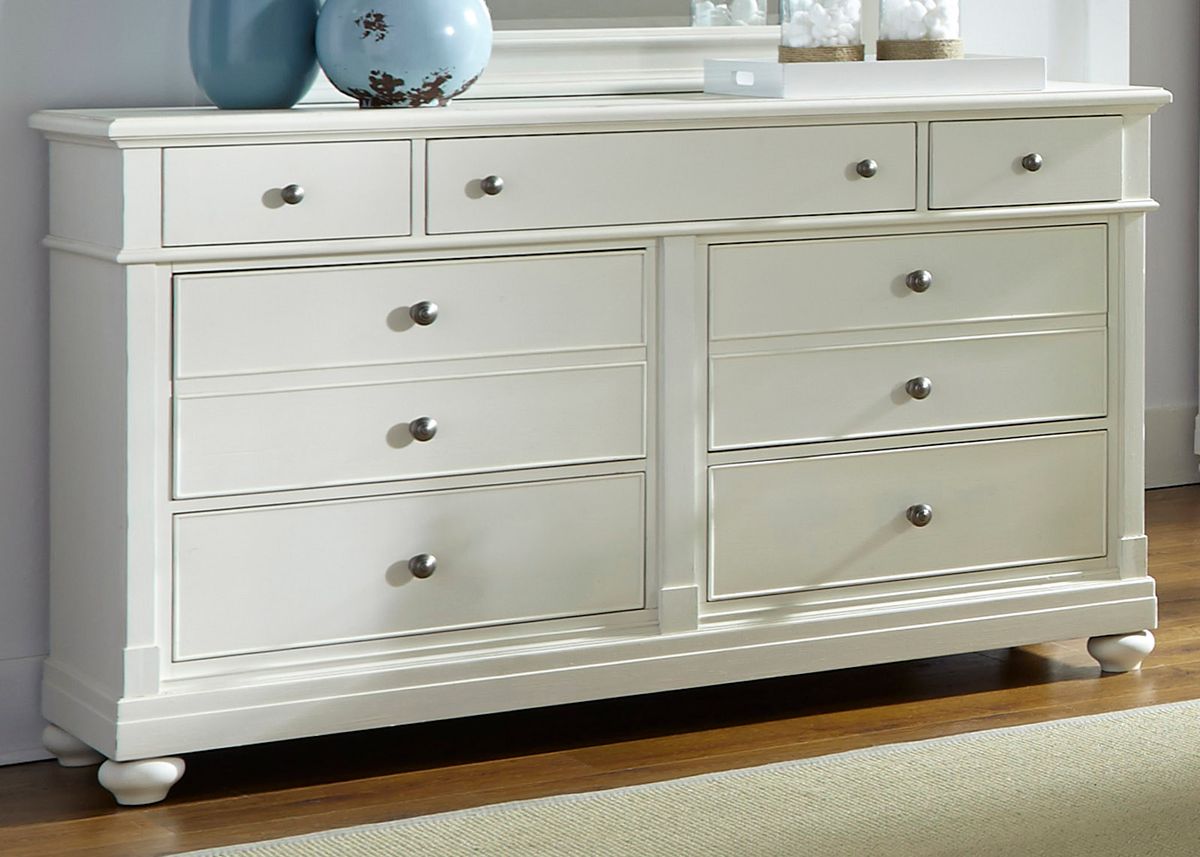 Liberty Furniture Harbor View II 7 Drawer Dresser in Linen through 9/15