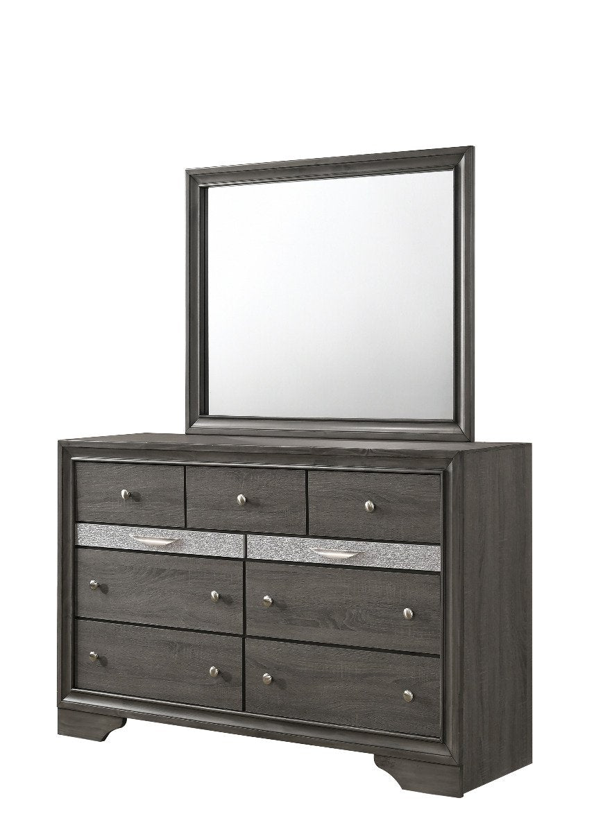 Galaxy Home Matrix Mirror in Gray