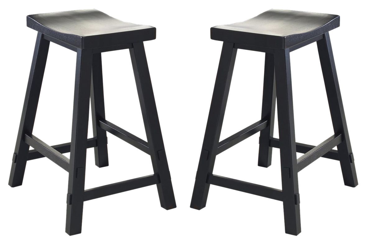 Liberty Furniture Creations II 30 Inch Sawhorse Barstool in Black (Set of 2) image