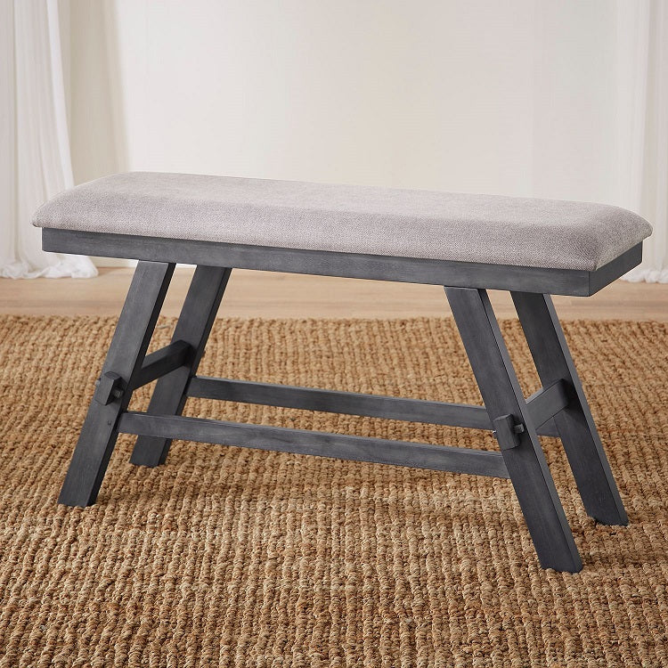 Liberty Furniture Lawson Counter Bench in Weathered Gray