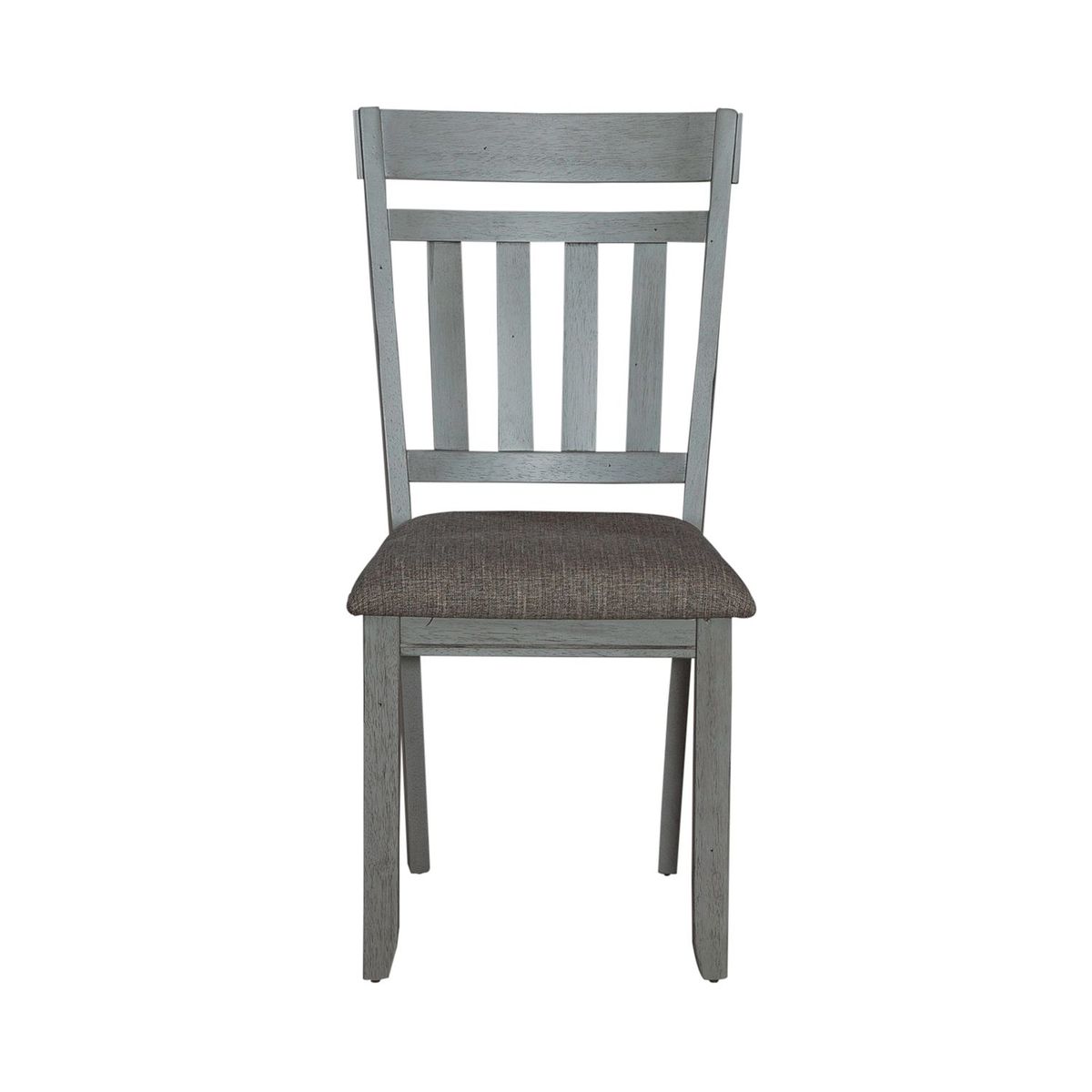 Liberty Furniture Newport Splat Back Side Chair (Set of 2) in Smokey Grey
