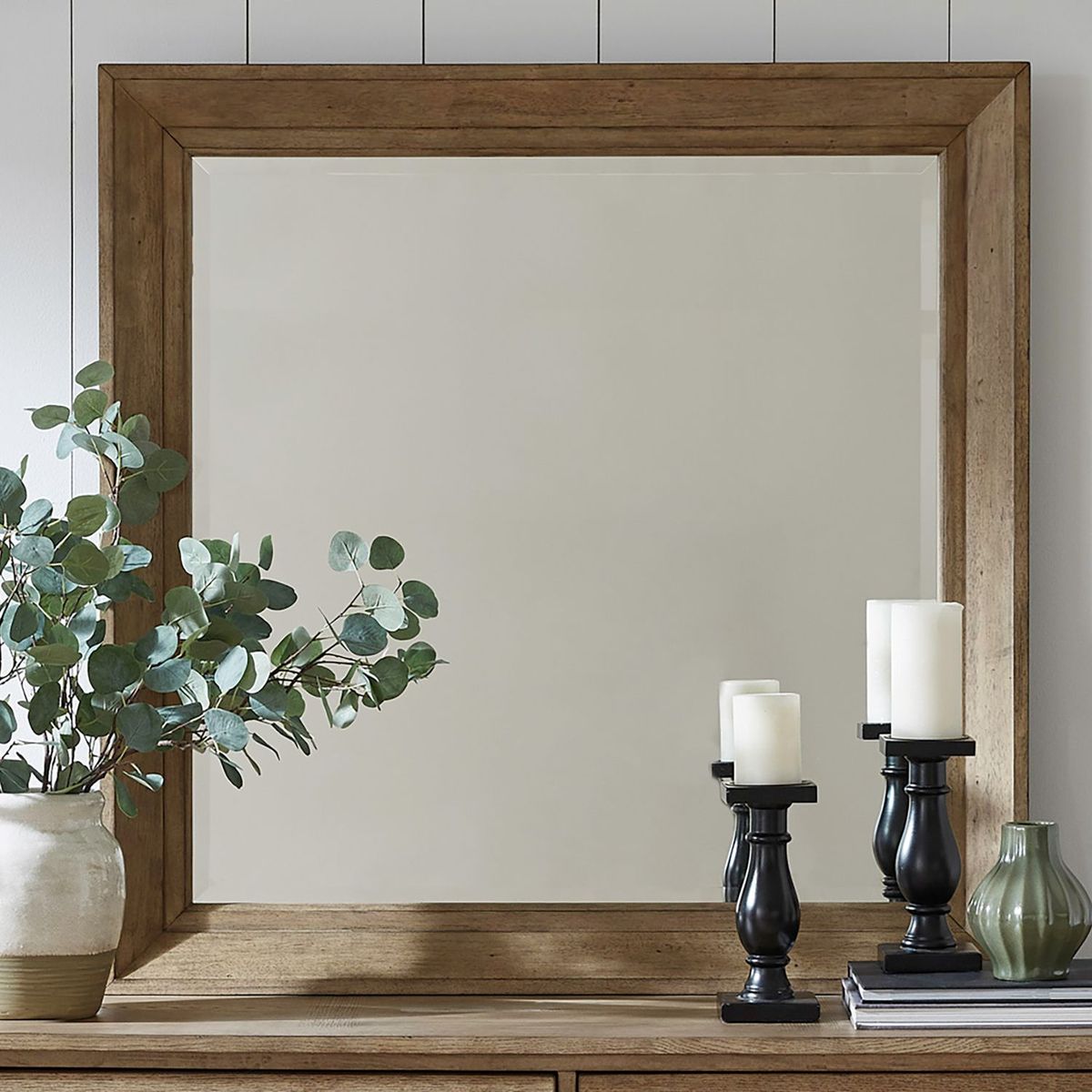 Liberty Furniture Grandpas Cabin Mirror in Sandstone