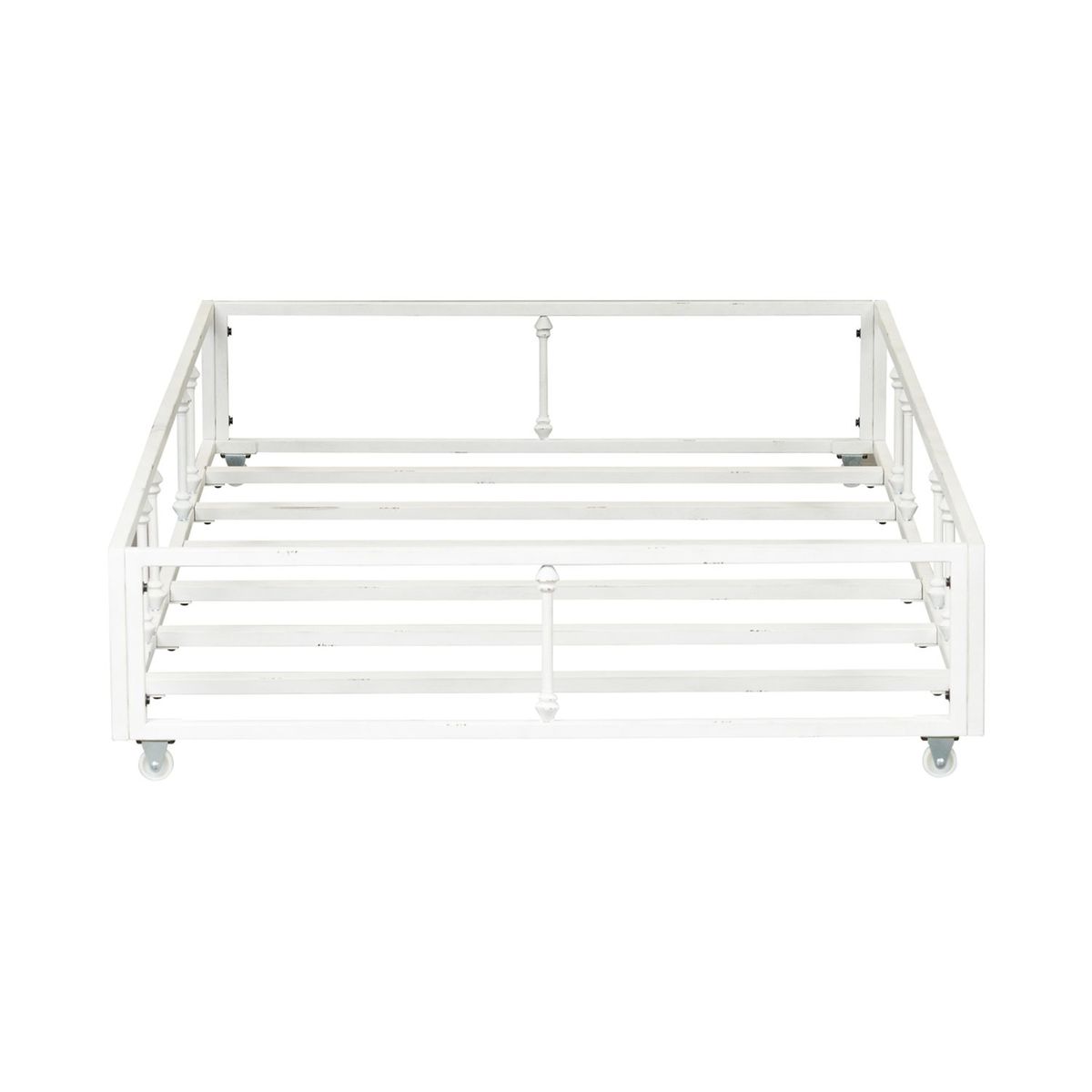 Liberty Furniture Vintage Series Twin Metal Trundle in Antique White
