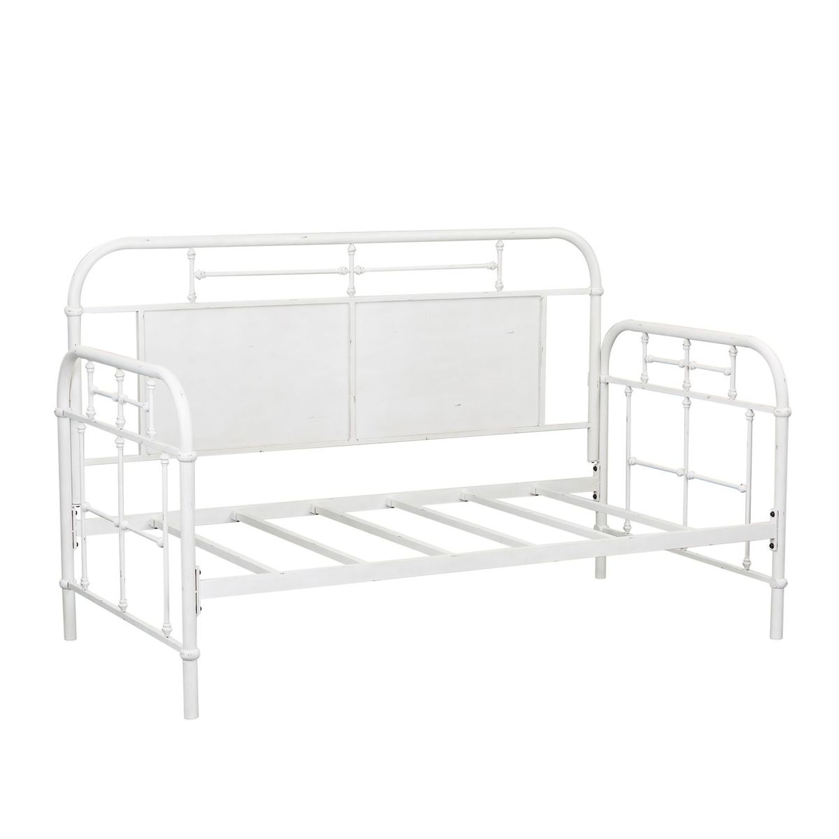 Liberty Furniture Vintage Series Twin Metal Bed in Antique White image