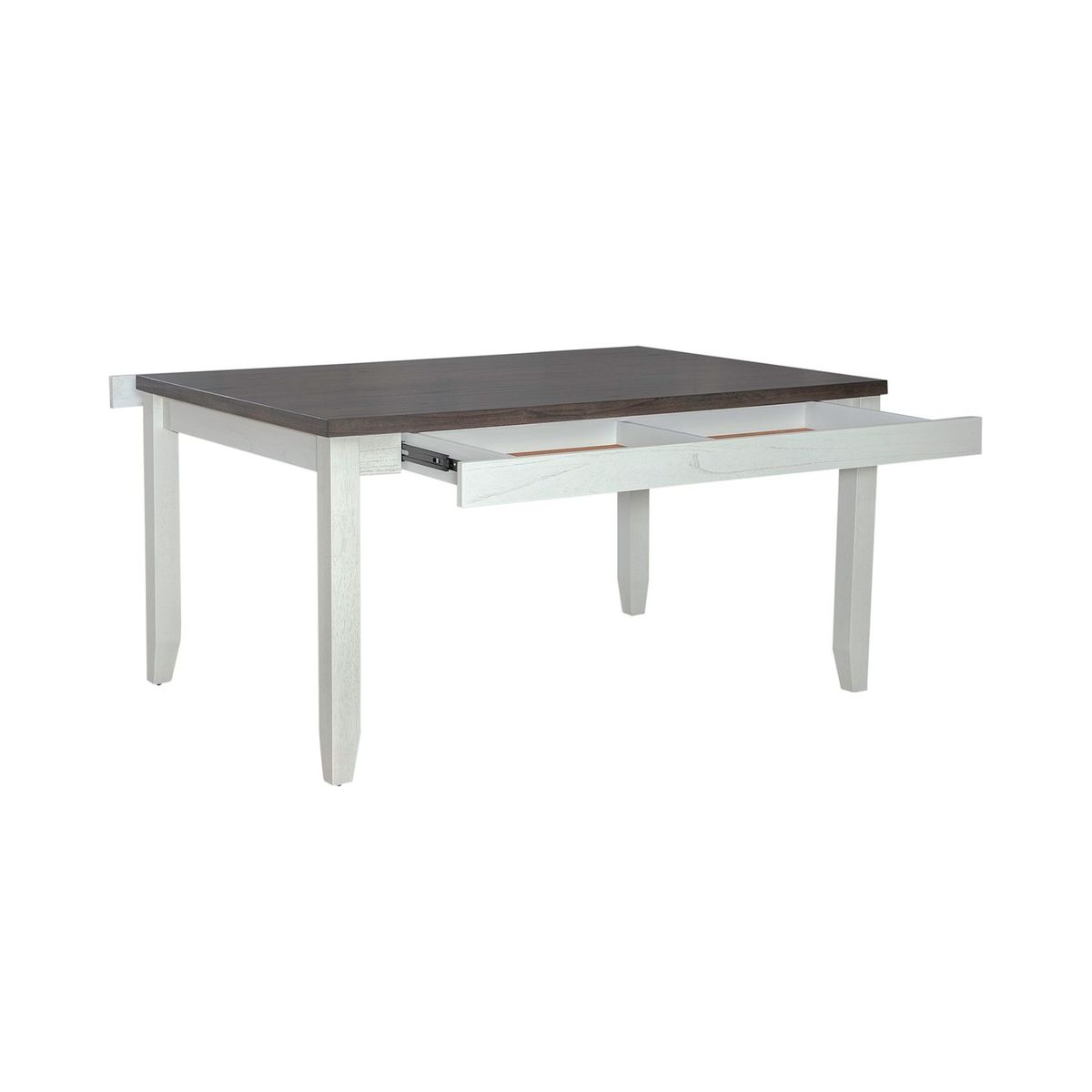 Liberty Furniture Brook Bay Rectangular Leg Table in Textured White 182-CD-RLS