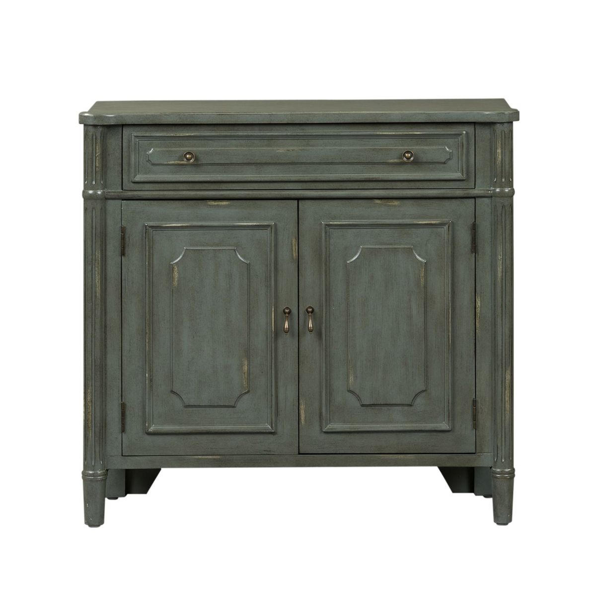 Liberty Furniture Madison Park 1 Drawer 2 Door Accent Cabinet in Gray image