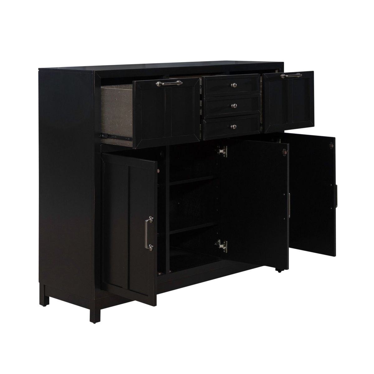 Liberty Furniture Capeside Cottage Buffet in Royal Black