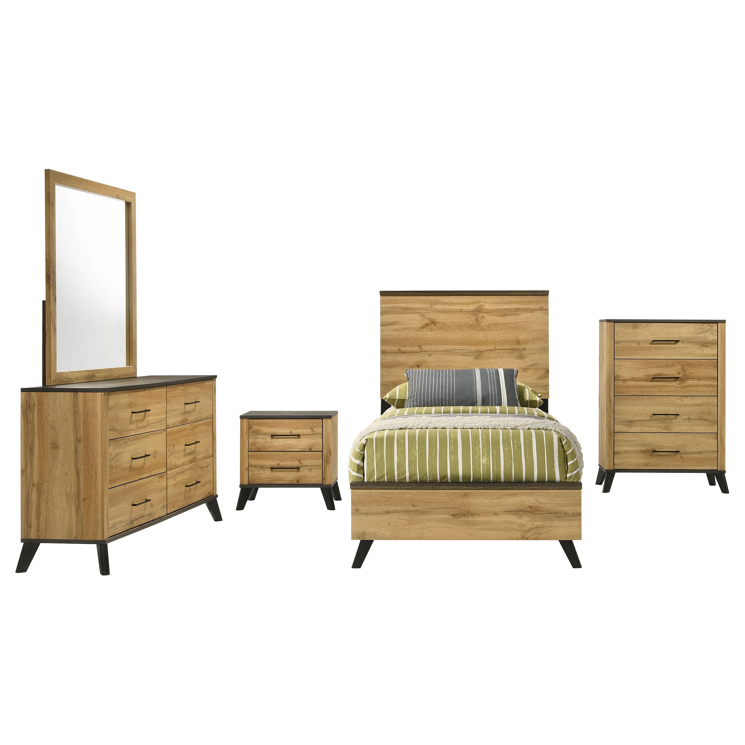 Kaywood 4 & 5 Pc Bedroom Set Full, E.King, Queen & Twin