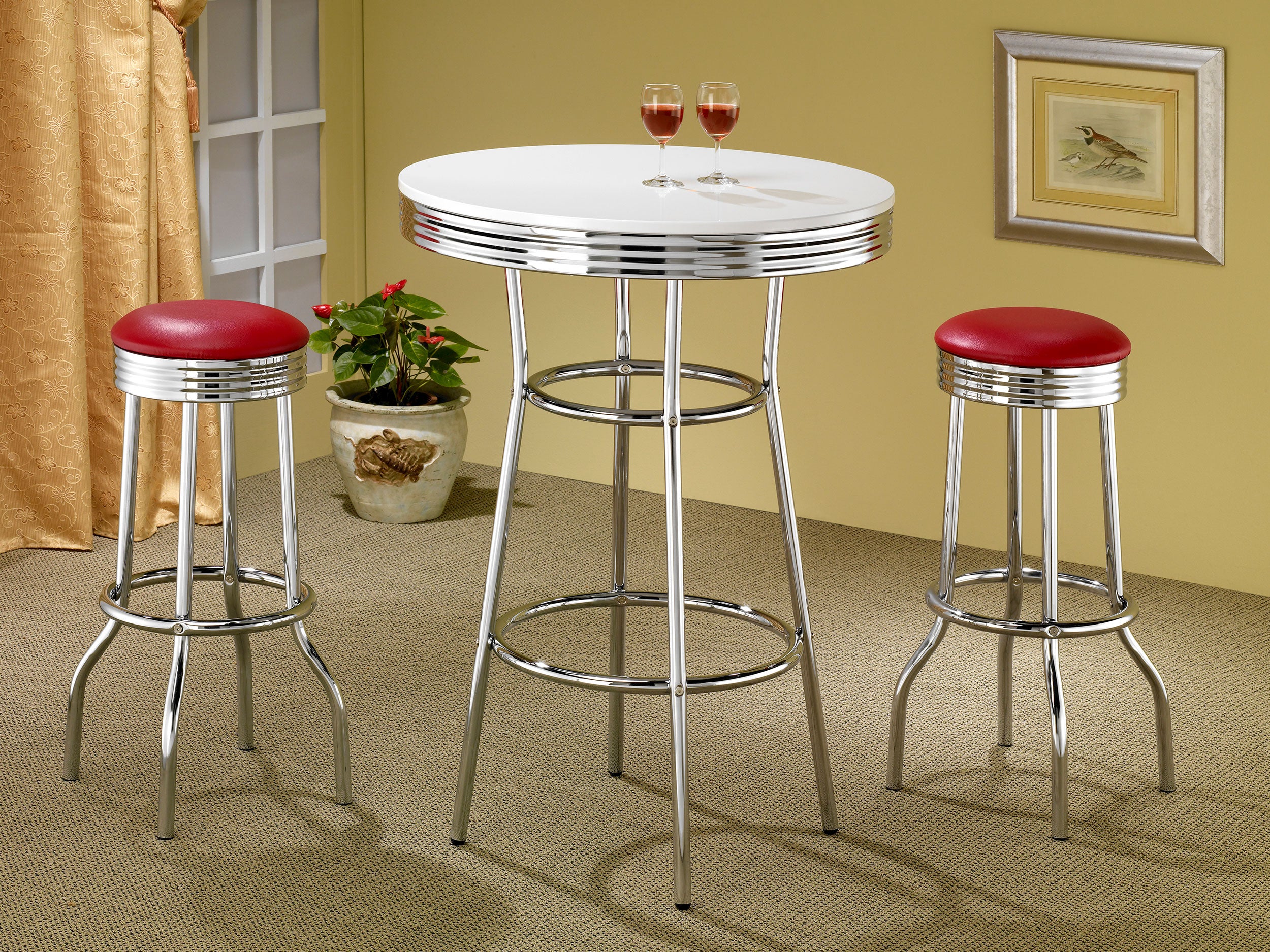 Retro Swivel Bar Stool