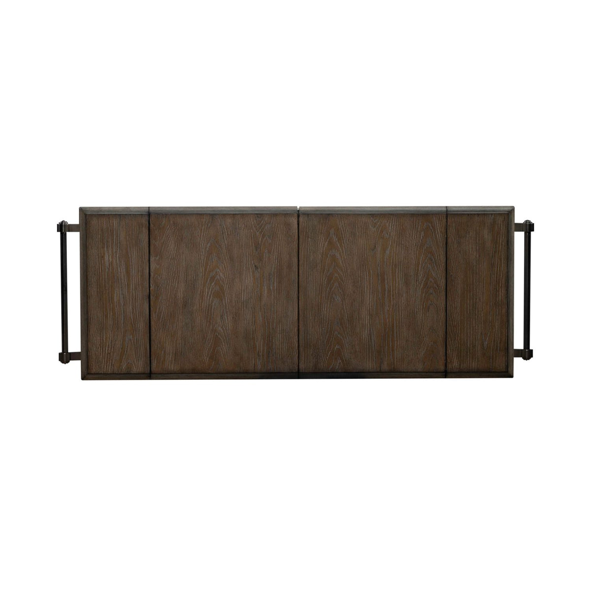 Liberty Furniture Magnolia Manor Bar Cart in Antique White & Weathered Bark EST SHIP TIME APPX 4 WEEKS