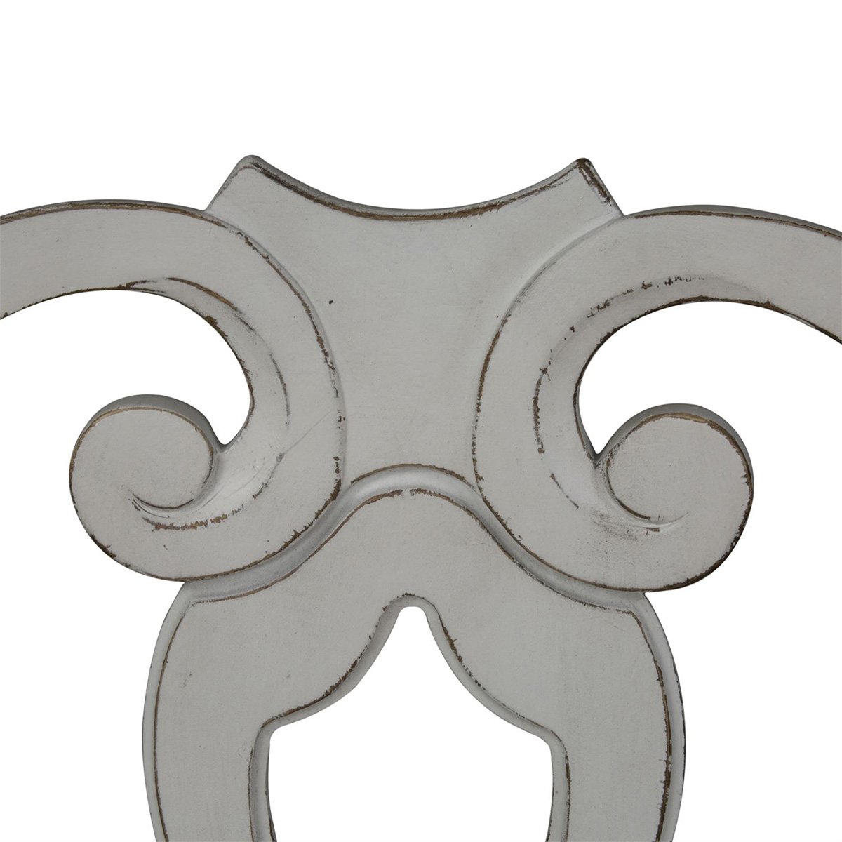 Liberty Furniture Magnolia Manor Splat Back Side Chair in Antique White (Set of 2)