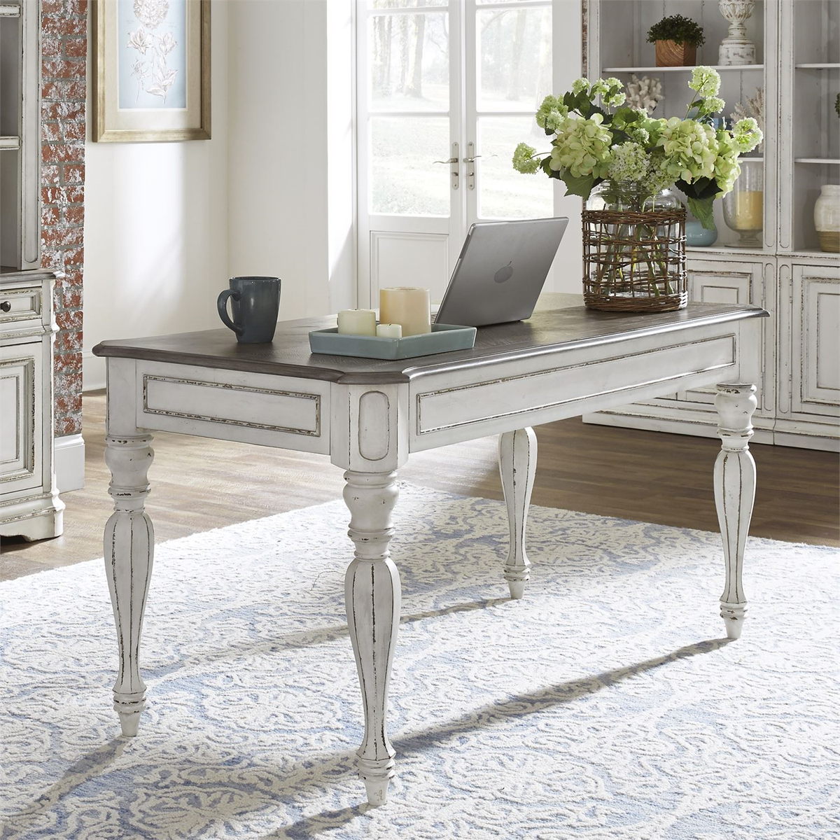 Liberty Magnolia Manor Writing Desk in Antique White