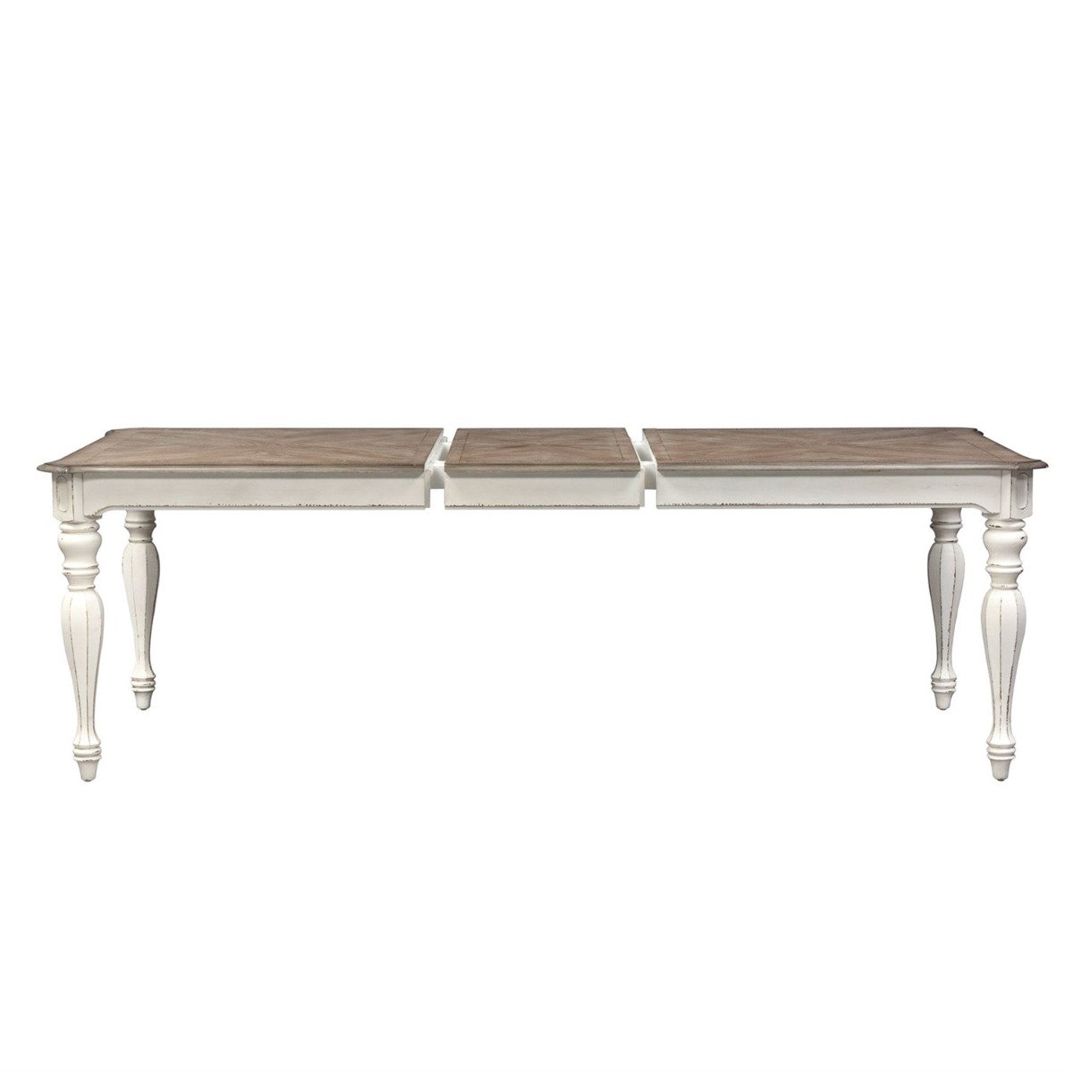 Liberty Furniture Magnolia Manor Rectangular Leg Table in Antique White