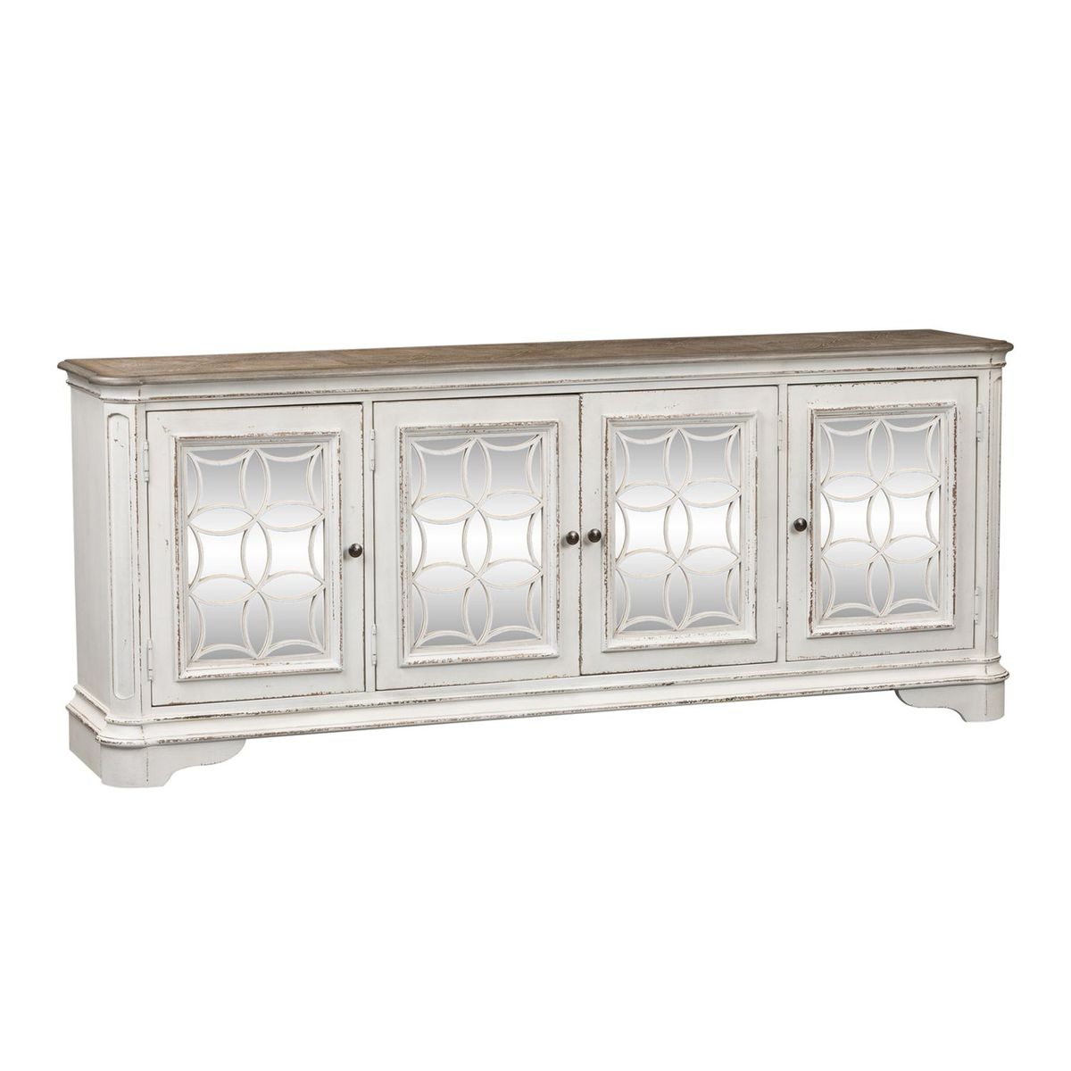 Liberty Magnolia Manor Entertainment TV Stand in Antique White