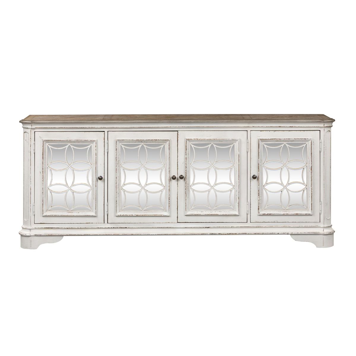 Liberty Magnolia Manor Entertainment TV Stand in Antique White