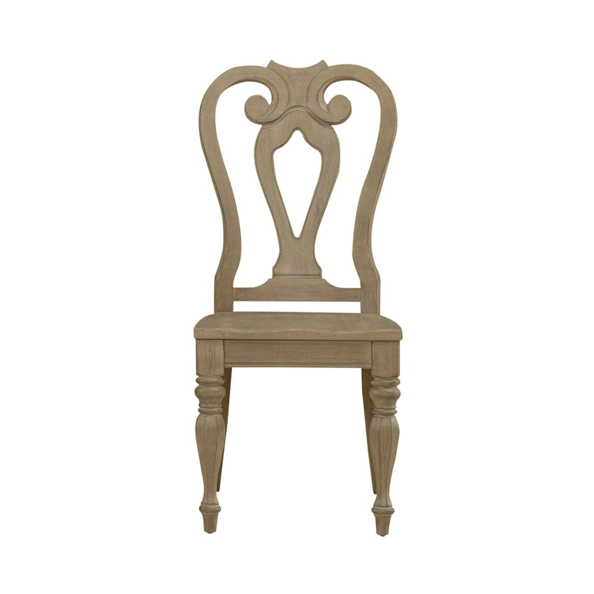 Liberty Furniture Magnolia Manor Splat Back Side Chair (RTA) (Set of 2) in Weathered Bisque