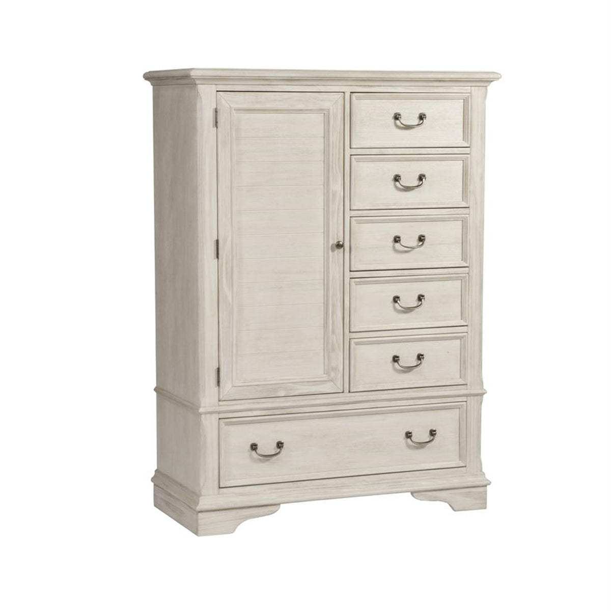 Liberty Funiture Bayside Gentleman's Chest in Antique White