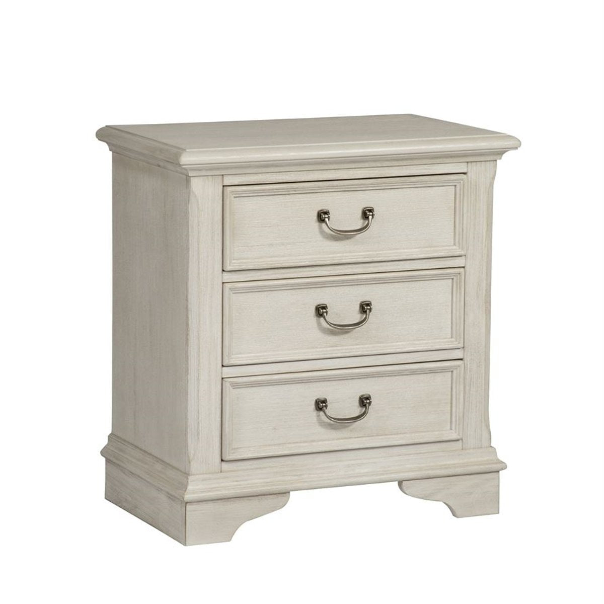 Liberty Furniture Bayside Drawer Nightstand in Antique White
