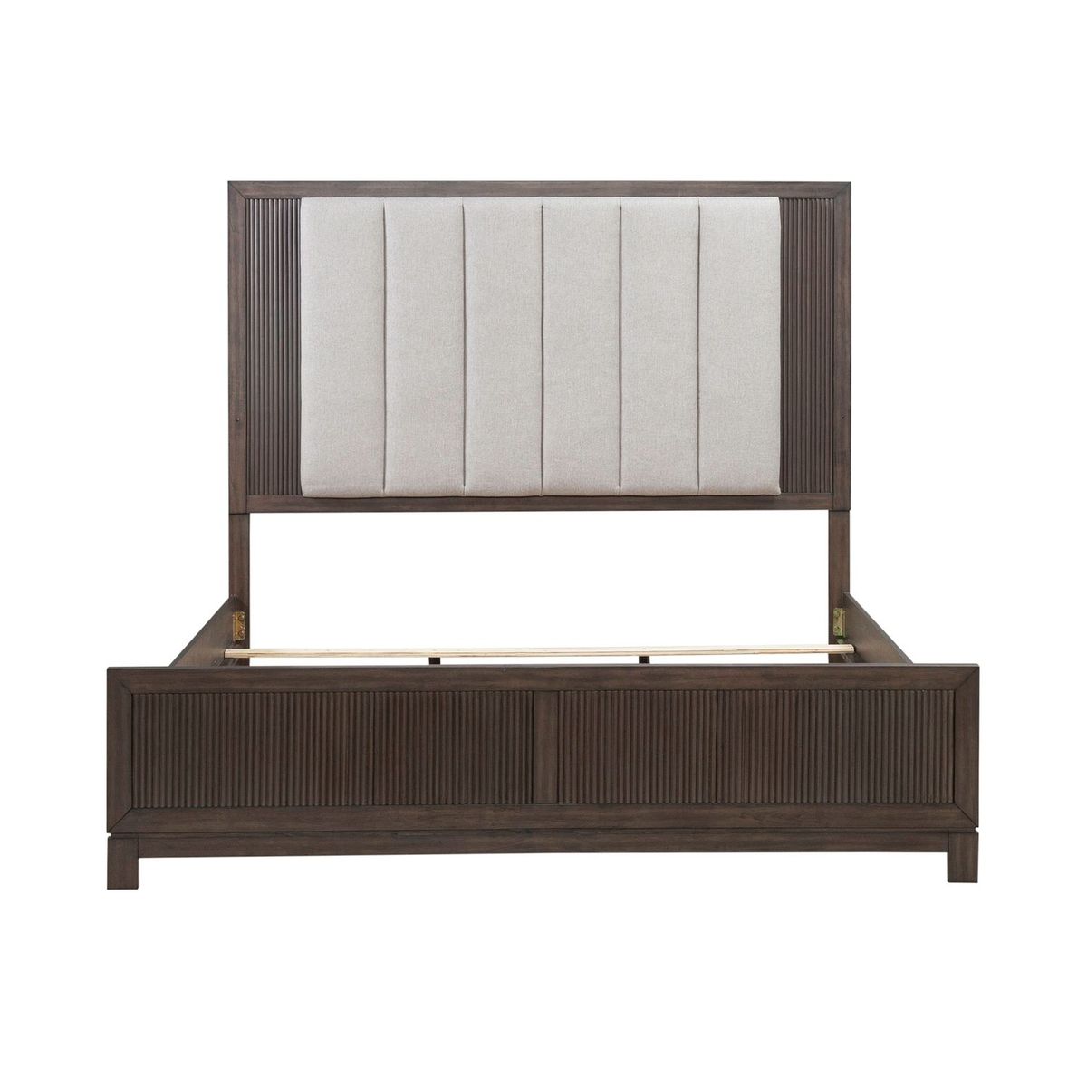 Liberty Furniture Modern Edge Queen Upholstered Bed in Caffe image
