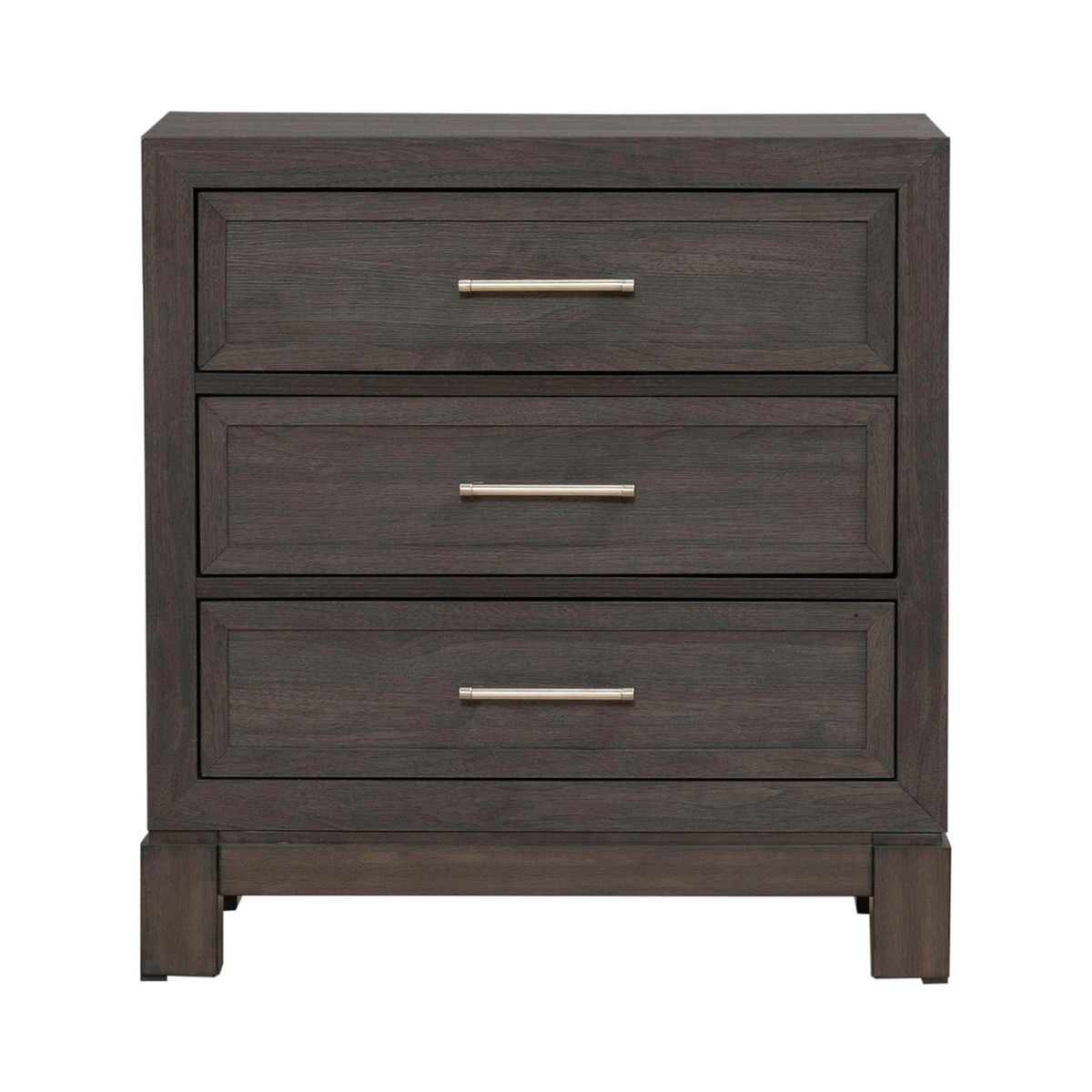 Liberty Furniture Modern Edge Nightstand w/ Charging Station in Caffe