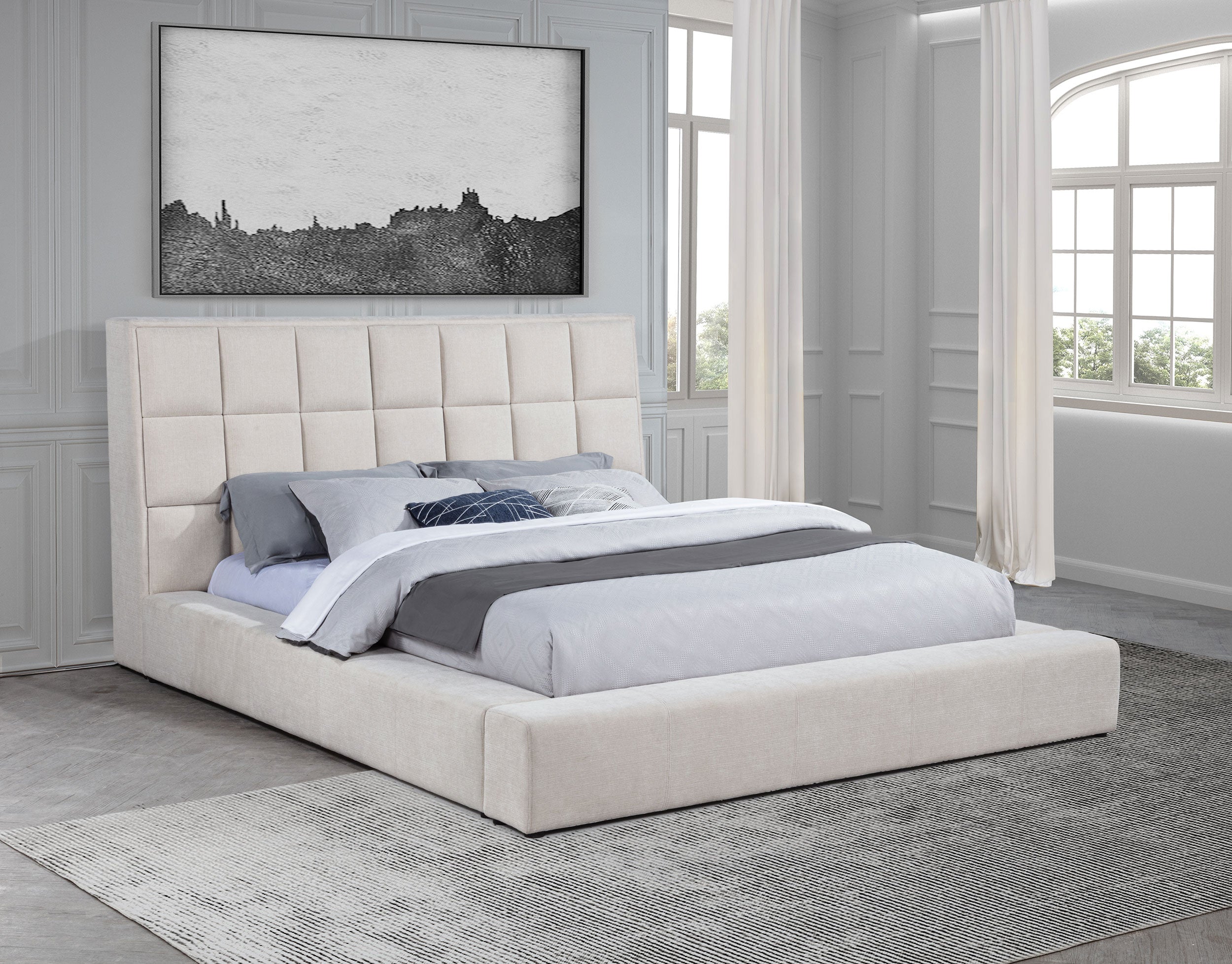 Dreux Panel Platform Bed