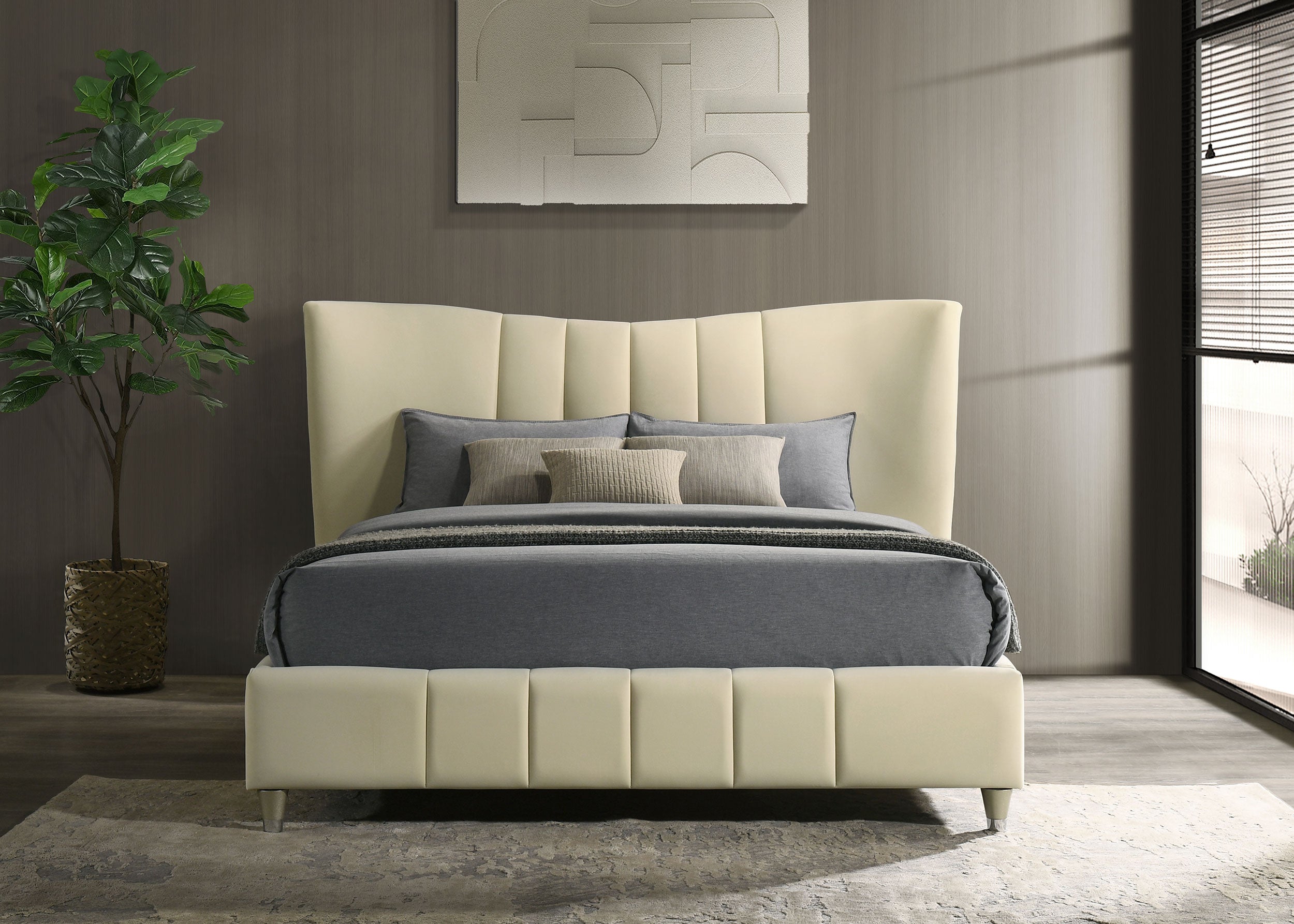 Evelyn Panel Platform Bed