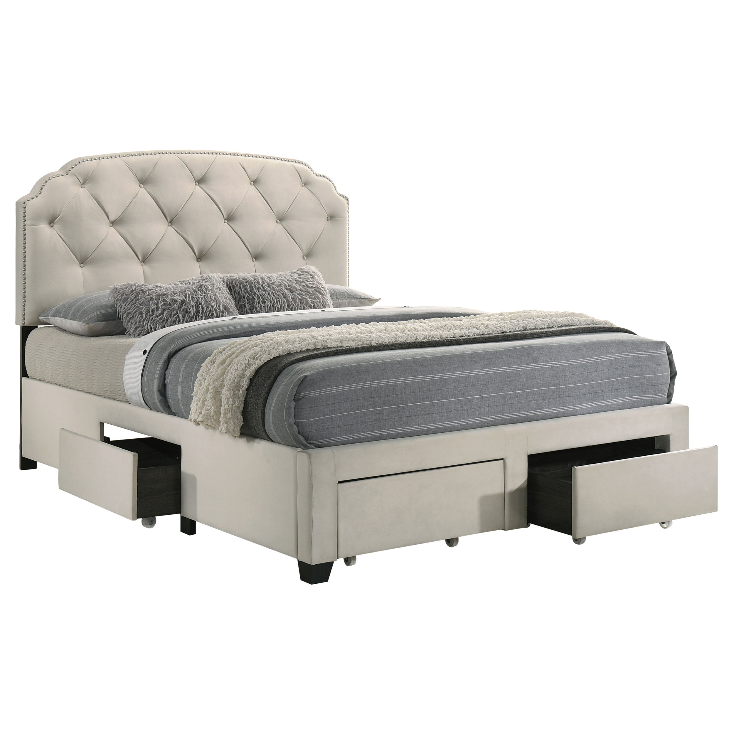 Marianna Panel Platform Storage Bed