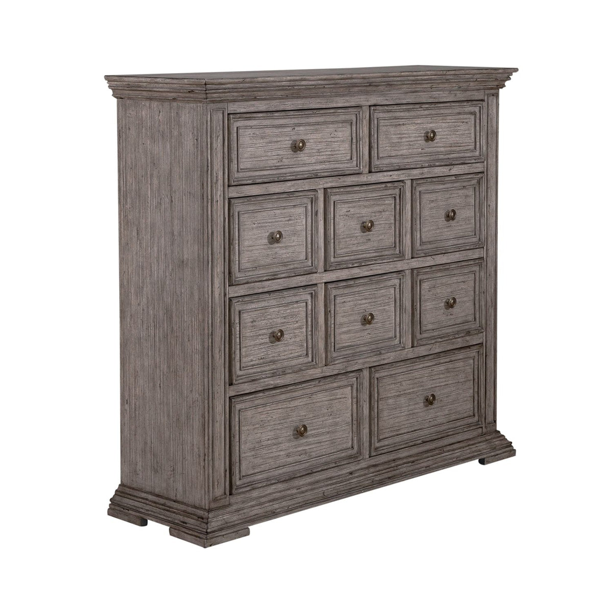 Liberty Furniture Big Valley 10 Drawer Chesser in Graystone image